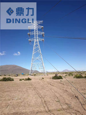 High Strength Steel Lattice Tower Extra High Voltage Steel Pylon Electric Tower