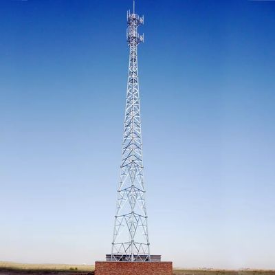 Three Tube Steel Tubular Tower Utility Service 138 Kv Telescopic Antenna Mast