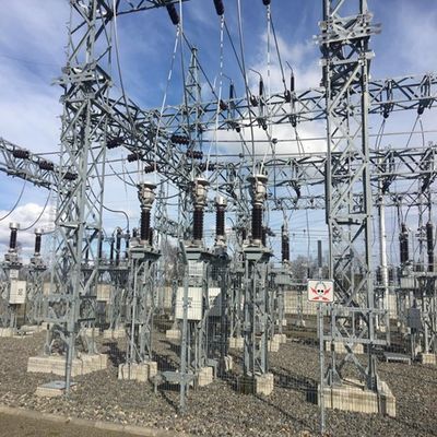 33kv Lattice Steel Towers Galvanized Substation Steel Structure Tower