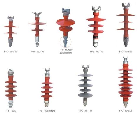 FZS Series Rod Post Composite Polymer Insulators HV Insulators Aging Resistance