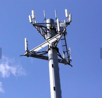 5G Communication Network Steel 30m - 70m Telecom Tower