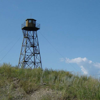 Four Leg 10-750KV Lattice Steel Towers Beautiful Angle Steel Watching Tower