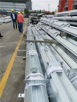 60m Q345 Q235 4 Leg Self Supporting Steel Pole Tower