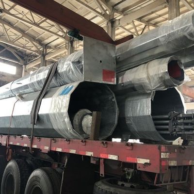 66KV Electric Lighting Steel Pole Tower Hot Dip Galvanization
