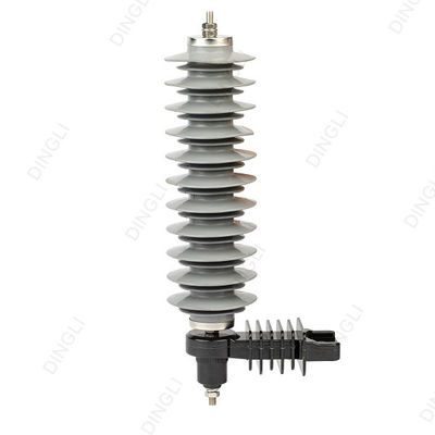 33kV High Voltage Lightning Arrester Composite Metallic Zinc Oxide Arrester