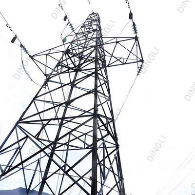 24M Steel Lattice Transmission Tower 4 Legged Steel Tower