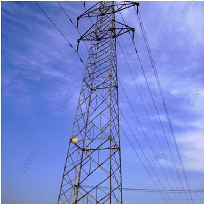 Transmission Line Electric Power Angle Steel Tubular Tower 10M-100M