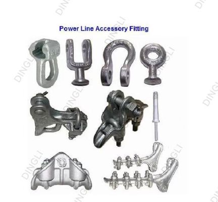 Cast Overhead Power Transmission Line Fittings Distribution Hard Ware Pole Line End Fittings