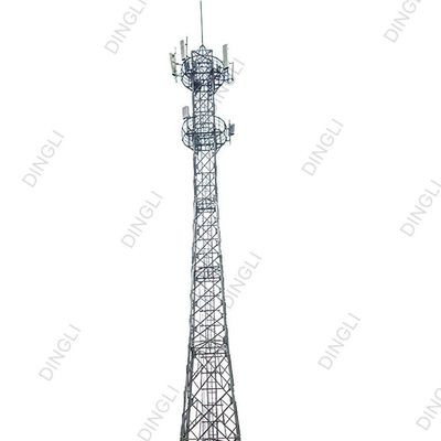 3 Leg Triangular Lattice Tower Free Standing Cell Galvanized Steel Telecom Mast Tower
