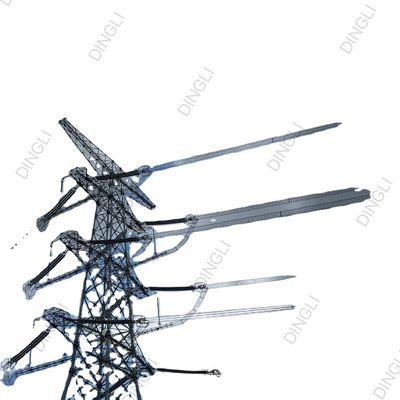 110kV Angle Steel Iron Lattice Tower Flange Slip Joint Base Plates Tower