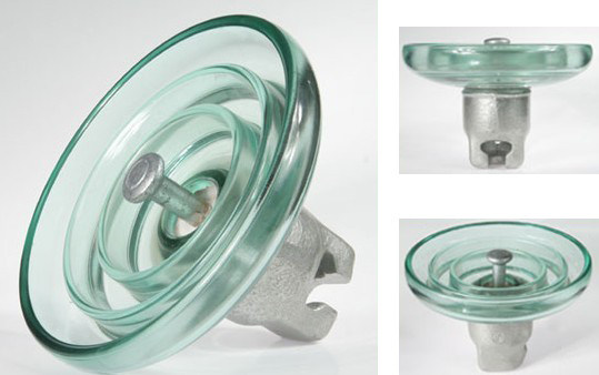 Anti Pollution Suspension Disc Insulator U120blp Glass Material Easy Maintenance