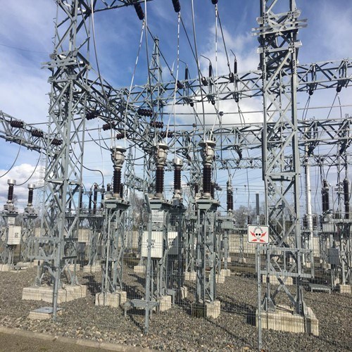 33kv Lattice Steel Towers Galvanized Substation Steel Structure Tower