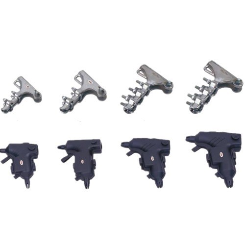 Steel NLL U Bolts Transmission Line Fittings High Tension Cable Strain Clamps