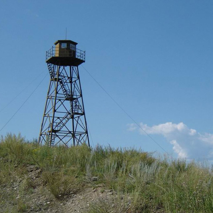Four Leg 10-750KV Lattice Steel Towers Beautiful Angle Steel Watching Tower