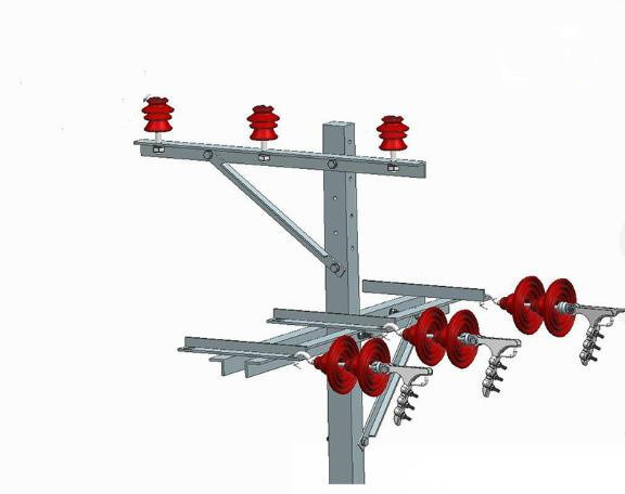 36kv 66kv 132kv Glass Suspension Type Insulator String For Pole Lines