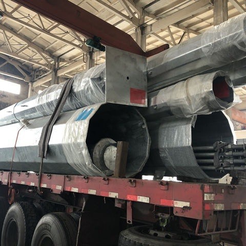 66KV Electric Lighting Steel Pole Tower Hot Dip Galvanization