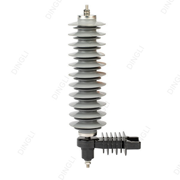 33kV High Voltage Lightning Arrester Composite Metallic Zinc Oxide Arrester