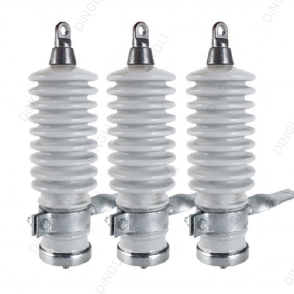 Porcelain Housing Voltage Lightning Arrester Metal Oxide Gapless Surge Arrester