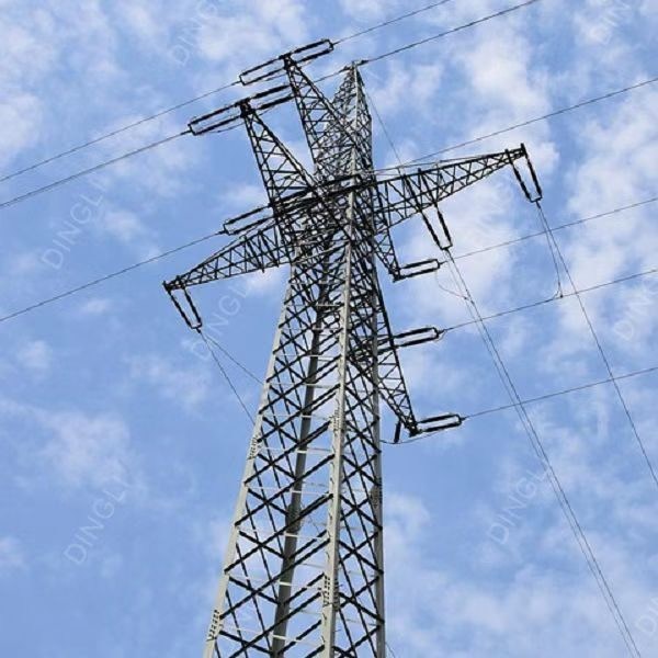 Q245/Q355 Electric Power Tower Angualr Steel Lattice Pylon Transmission Tower