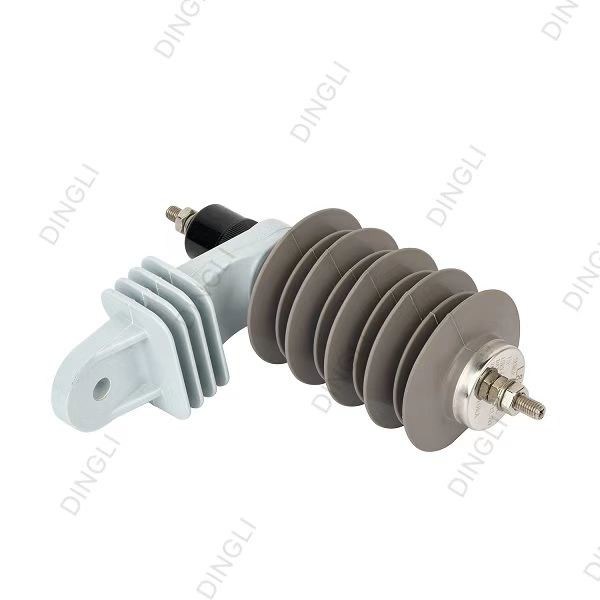 High Voltage Polymeric Metal Oxide Lightning Arrester 12kv